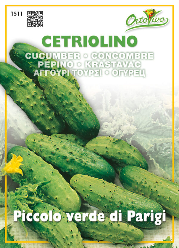 Semillas Ortovivo - Hortus Pepinillo Pequeño Verde de Paris